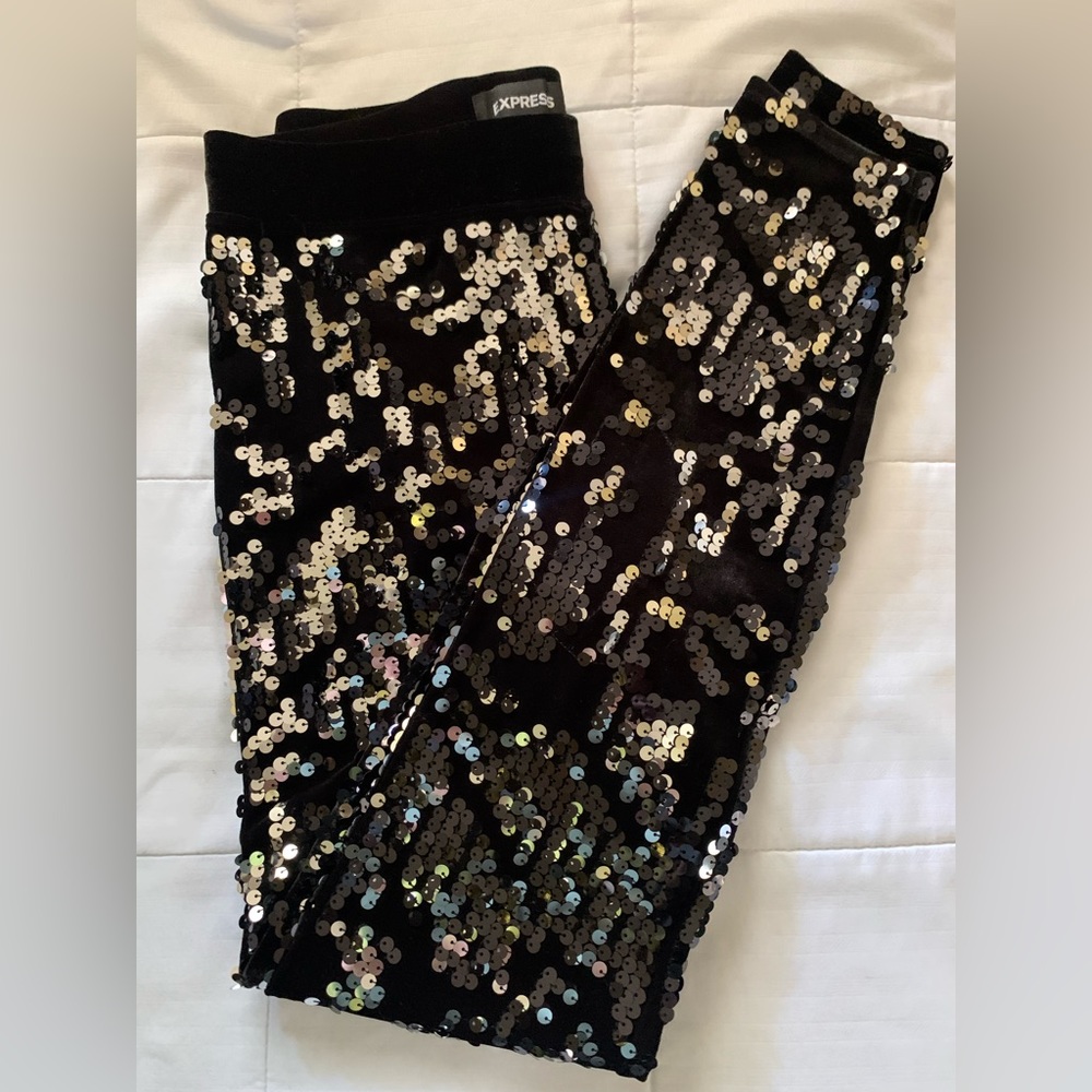 Express sequin midrise leggings